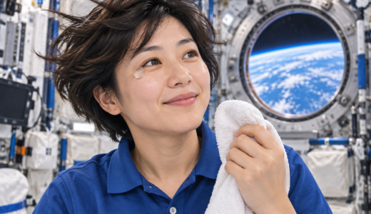 宇宙で涙を流すとどうなる？無重力で水滴が目にたまる仕組み