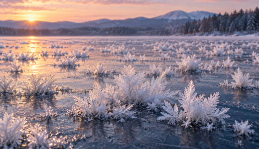 フロストフラワーはどうできる？氷の花の仕組みと阿寒湖で見られる条件