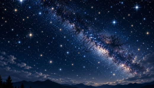 星が点滅するのはなぜ？赤や青にチカチカ見える理由と見分け方
