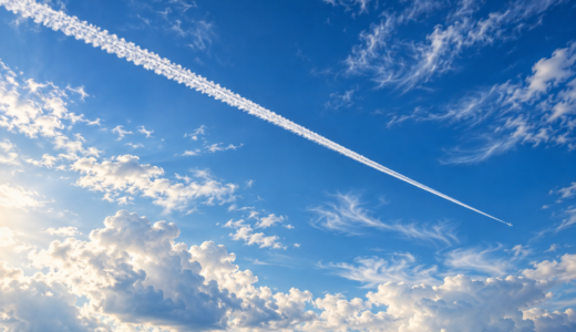 飛行機雲が残ると雨になる？消えない理由と天気の見分け方